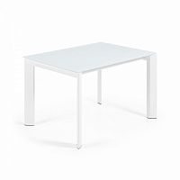 стол обеденый atta 120(180)x80 с белым стеклом от la forma (ex julia grup) в Таганроге