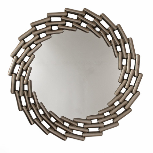 зеркало большое круглое в витой раме silver leaf в Таганроге