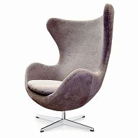 кресло egg chair гала кашемир серое в Таганроге