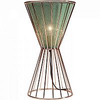 лампа настольная hourglass зеленая в Таганроге