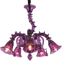 подвесная люстра arte lamp corno a8023lm-5cc фиолетовая в Таганроге