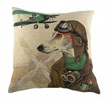 подушка с собакой-пилотом doggie fighters green в Таганроге