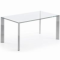 стол стеклянный corner 90*160 хром от la forma (ex julia grup) в Таганроге