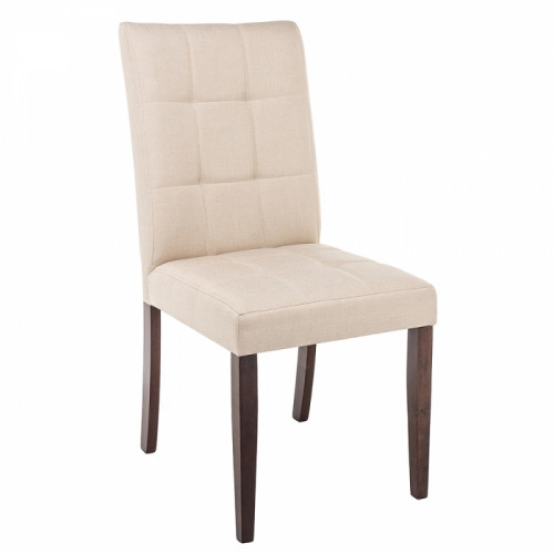 стул деревянный madina dark walnut / fabric cream в Таганроге