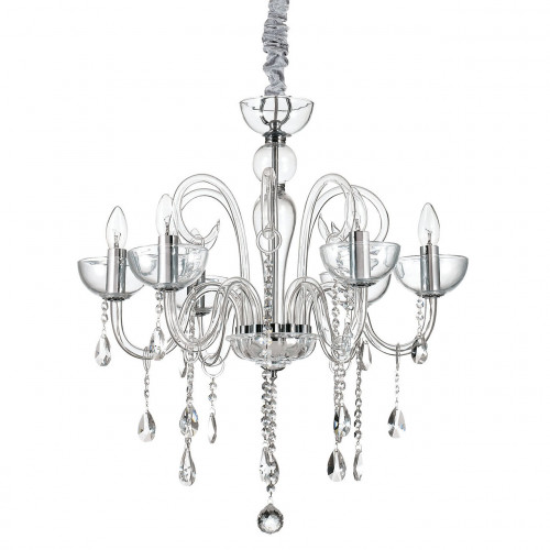 подвесная люстра ideal lux canaletto sp6 trasparente в Таганроге