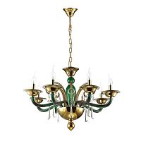 дизайнерская подвесная люстра odeon light rocca 3926/8 золото в Таганроге