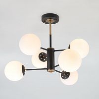 потолочная люстра eurosvet austin 70091/6 черная белая в Таганроге
