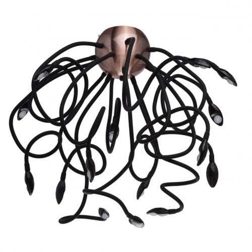 потолочная светодиодная люстра de markt зиген 646011015 черная в Таганроге