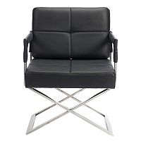 кресло aster x chair кожа черное в Таганроге