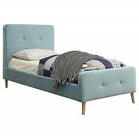 кровать button tufted flannelette blue 90х200 в Таганроге