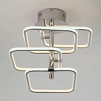 потолочная светодиодная люстра eurosvet spencer 90067/4 хром в Таганроге