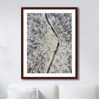 картина: winter road view в Таганроге