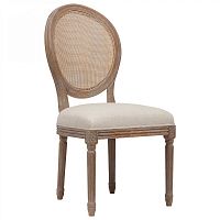 стул vintage french round cane back кремовый лён в Таганроге
