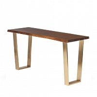 консоль wood&steel коричневая, золото в Таганроге