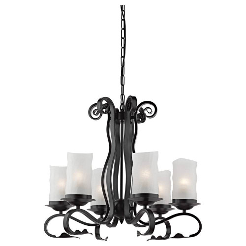подвесная люстра arte lamp scroll a7915lm-6bk в Таганроге