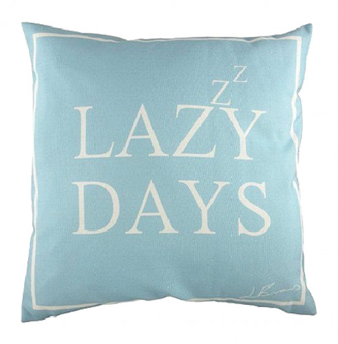 подушка с надписью lazy days в Таганроге
