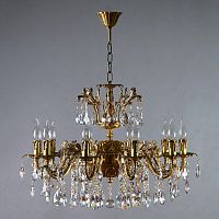 подвесная люстра ambiente granada 2118/10 ab tear drop бронза в Таганроге