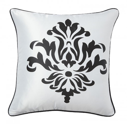 подушка с геральдическими лилиями fleur de lys ii white в Таганроге