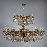 подвесная люстра ambiente leon 2128/16 pb tear drop бронза в Таганроге