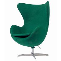 кресло egg chair темно-зеленое в Таганроге