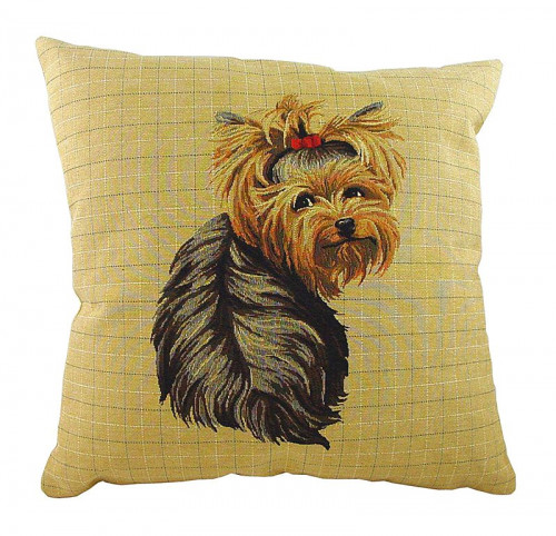 подушка с фото йоркширского терьера yorkie sitting в Таганроге