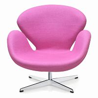 кресло swan chair розовое в Таганроге