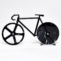нож для пиццы из нержавеющей стали the fixie, черный мрамор в Таганроге