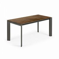 стол atta 160 (220)x90 антрацит, фарфор iron cort cc0186k10 от la forma (ex julia grup) в Таганроге