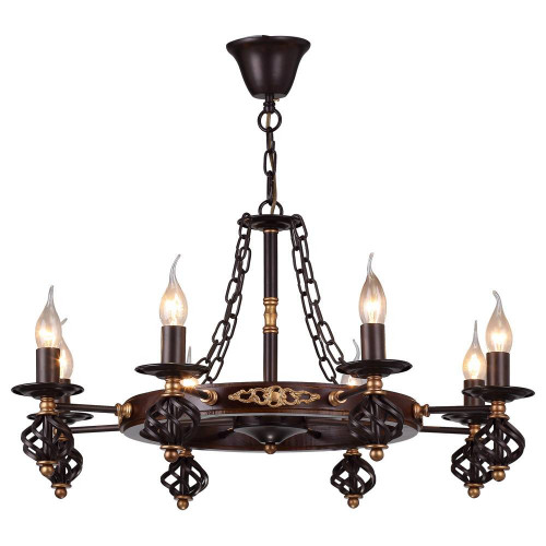 подвесная люстра arte lamp cartwheel a4550lm-8ck в Таганроге