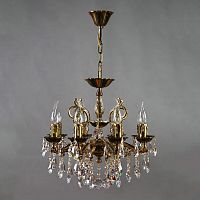 подвесная люстра ambiente leon 2128/8 pb tear drop бронза в Таганроге