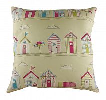 подушка с принтом beach huts pink в Таганроге