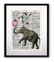 постер elephant and balloon а3 в Таганроге