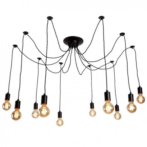 подвесная люстра arte lamp 76 a9184sp-10bk в Таганроге