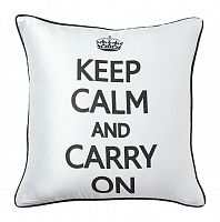 подушка с надписью keep calm and carry on в Таганроге