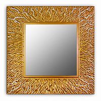 зеркало золотое квадратное 74х74 см с декором коралл coral в Таганроге