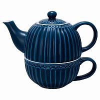чайник с чашкой alice dark blue в Таганроге