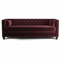 диван chesterfield florence трехместный прямой бордовый в Таганроге