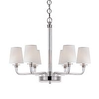люстра brch9021-6 от delight collection белая/прозрачная/никель в Таганроге