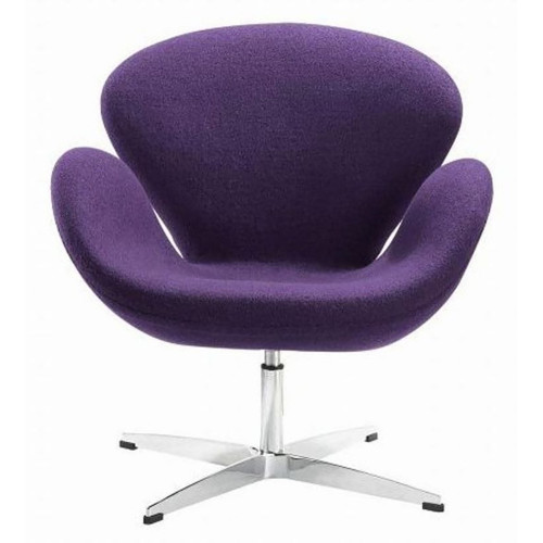 кресло swan chair шерсть фиолетовое в Таганроге
