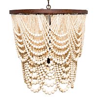 люстра «вандербилт» бусины из древесины нанизанные на нити в Таганроге