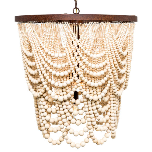 люстра «вандербилт» бусины из древесины нанизанные на нити в Таганроге