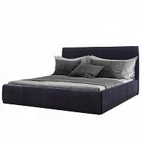 кровать двуспальная с мягкой спинкой 190х200 черная amy bed р в Таганроге