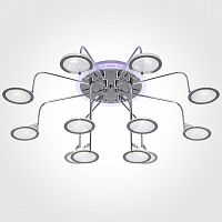 потолочная люстра eurosvet spider 80109/12 хром/синий+фиолетовый в Таганроге