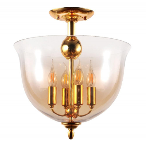 потолочный светильник crystal lux atlas pl4 gold в Таганроге