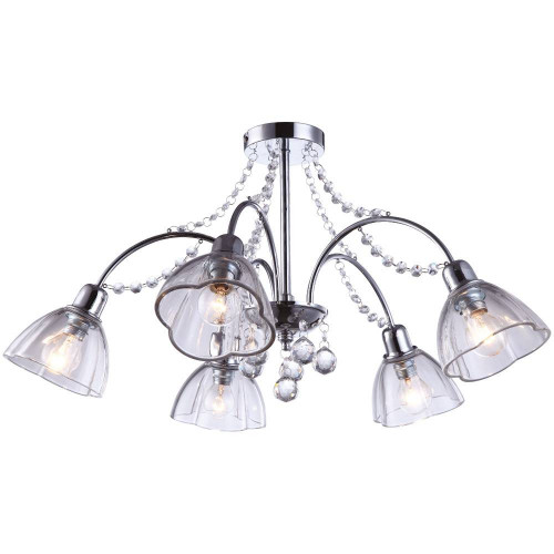 потолочная люстра arte lamp silenzio a9559pl-5cc хром в Таганроге