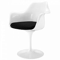 стул eero saarinen style tulip armchair черная подушка в Таганроге