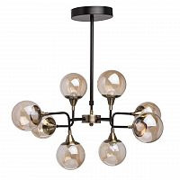 подвесная светодиодная люстра mw-light гамбург 605010908 черная в Таганроге