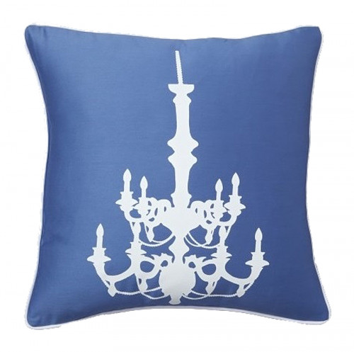 подушка с рисунком канделябра chandelier diamond-blue в Таганроге