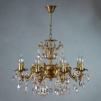 подвесная люстра ambiente granada 2118/8 ab tear drop бронза в Таганроге