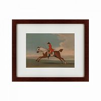 картина: chestnut racehorse exercised by a trainer, 1730 в Таганроге